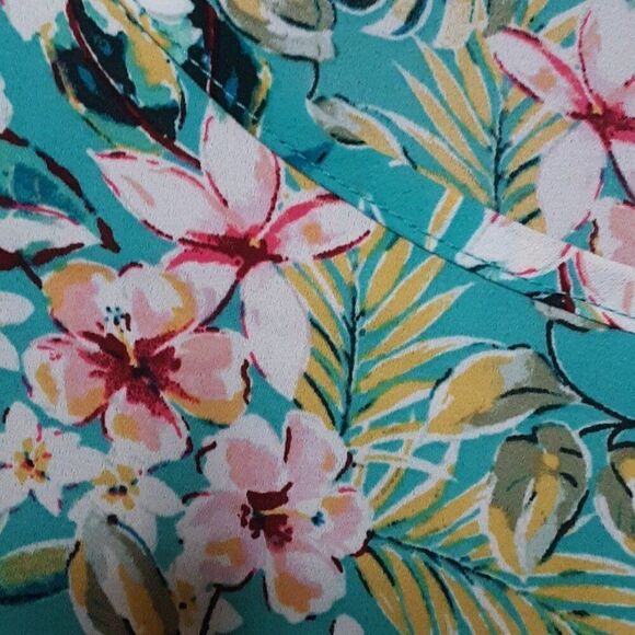 Counterparts Women's M Teal Polyester Top Blouse - Picture 4 of 12